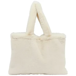 Sac tote bag peluché écru - Adalie