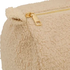 Sac weekend en bouclettes ecru - Funny