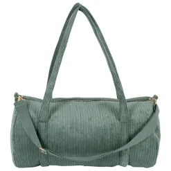 Sac weekend en velours côtelé vert emeraude - Funny