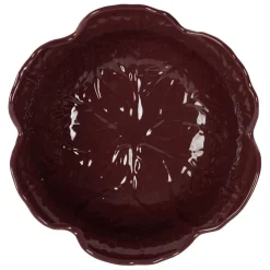 Saladier chou en grès aubergine d27cm - Chou