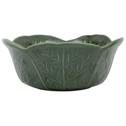 Saladier chou en grès vert d27cm - Chou
