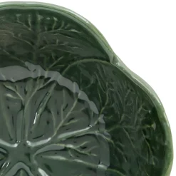 Saladier chou en grès vert d27cm - Chou