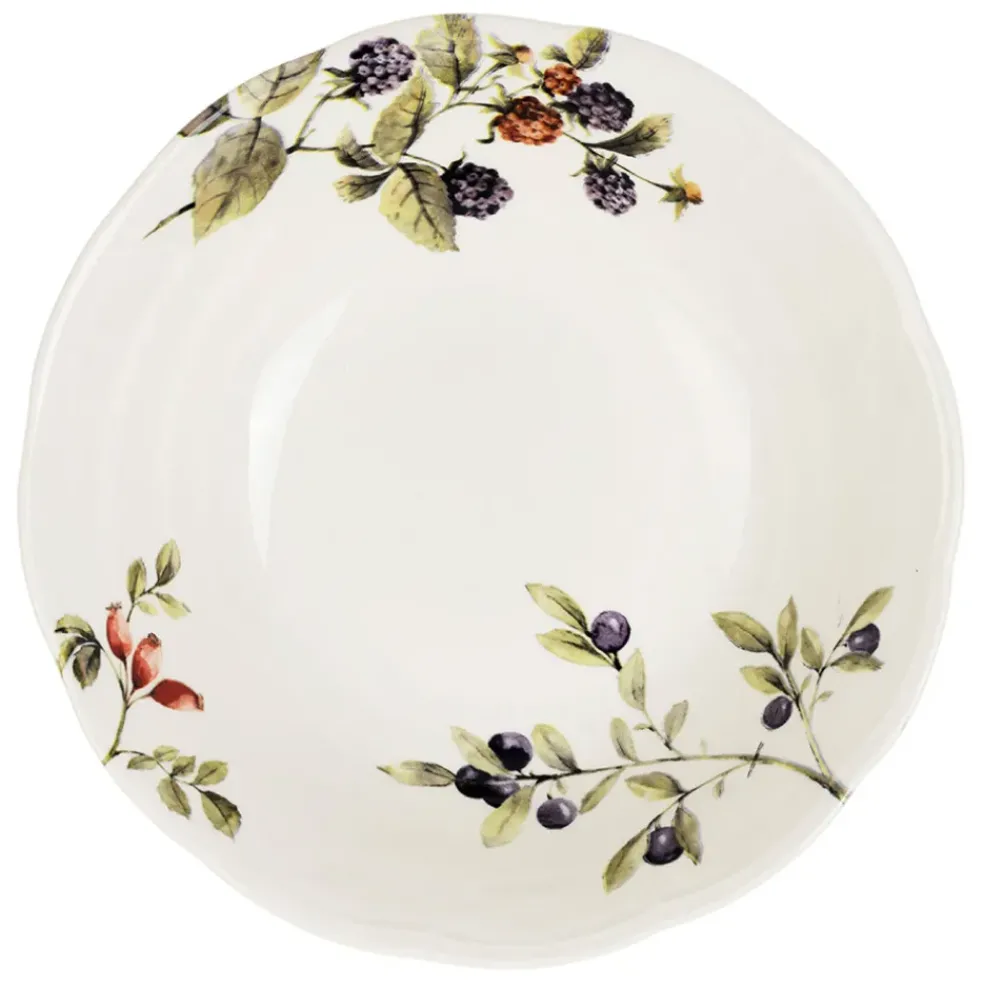 Saladier en faïence blanche d23.6cm - Meredith
