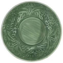 Saladier en fer (x2) ivoire et sauge d25cm - Floraly