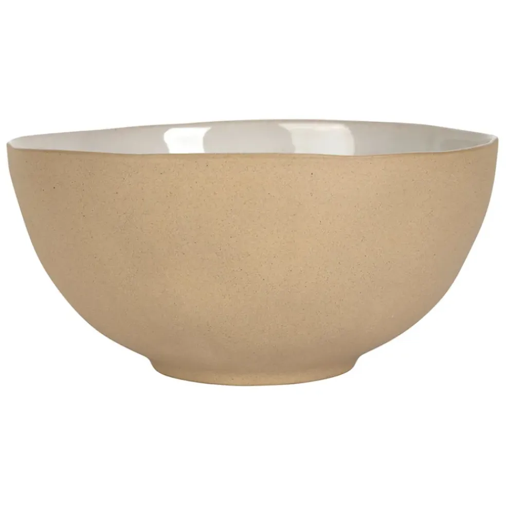 Saladier en grès blanc d26cm - Jade