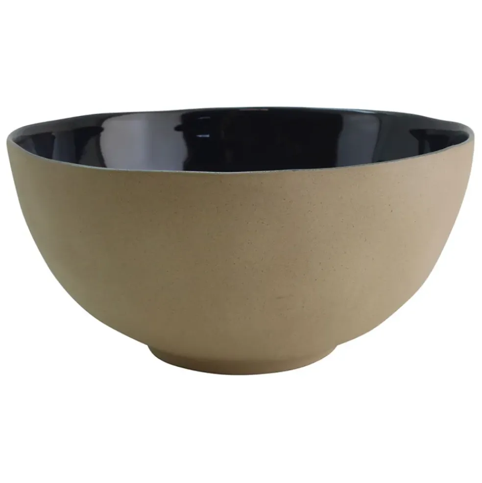 Saladier en grès bleu marine d26cm - Jade