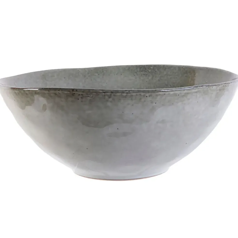 Saladier en grès gris d28cm - Au grès du temps