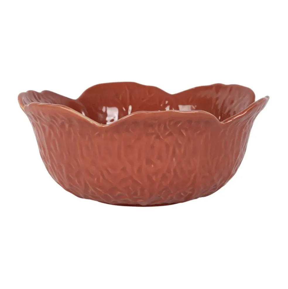 Saladier en grès rhubarbe d22cm - Chou