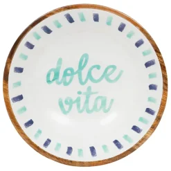 Saladier en manguier écru d28cm - Dolce Vita
