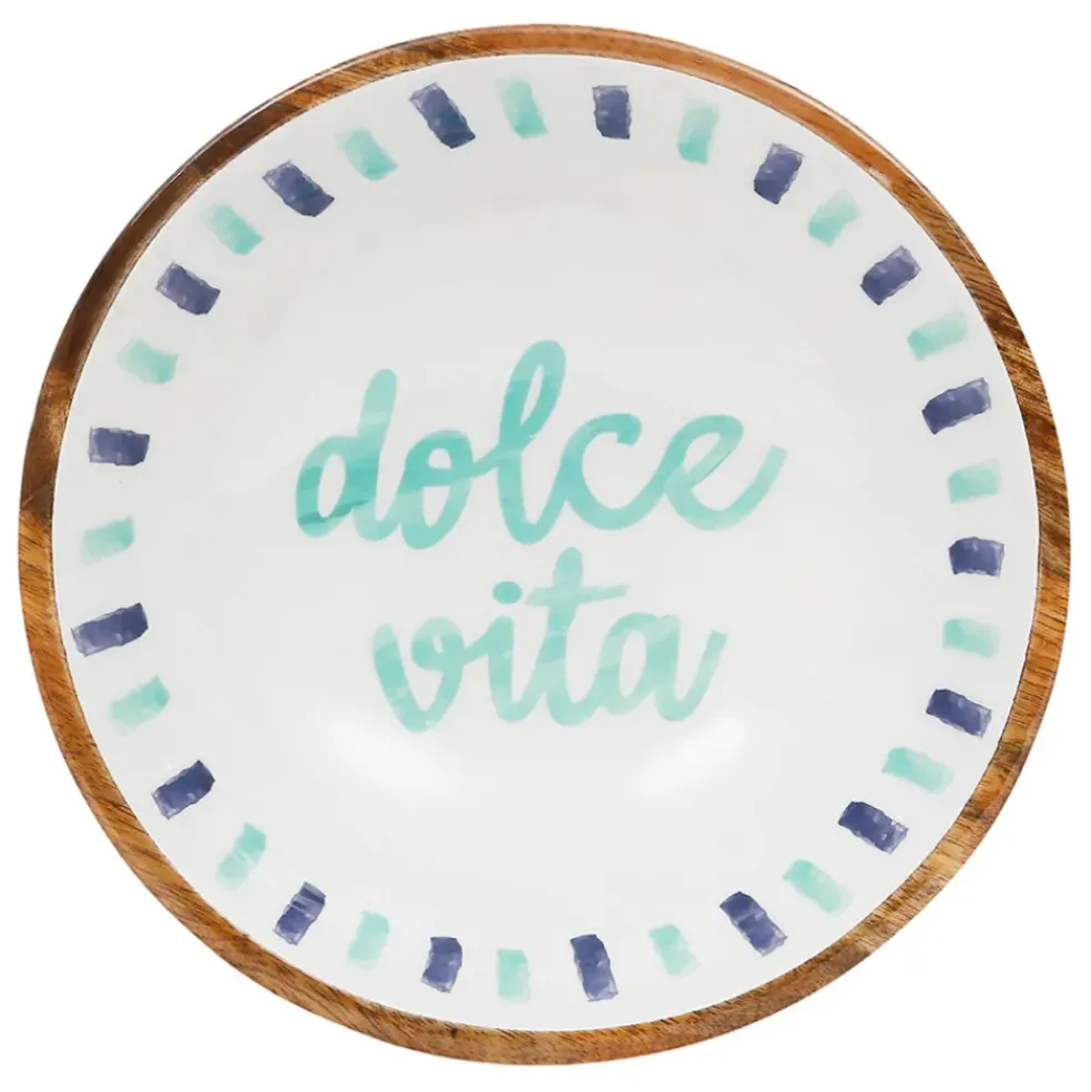 Saladier en manguier écru d28cm - Dolce Vita