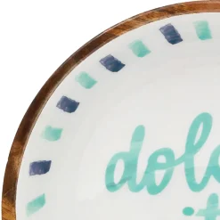 Saladier en manguier écru d28cm - Dolce Vita