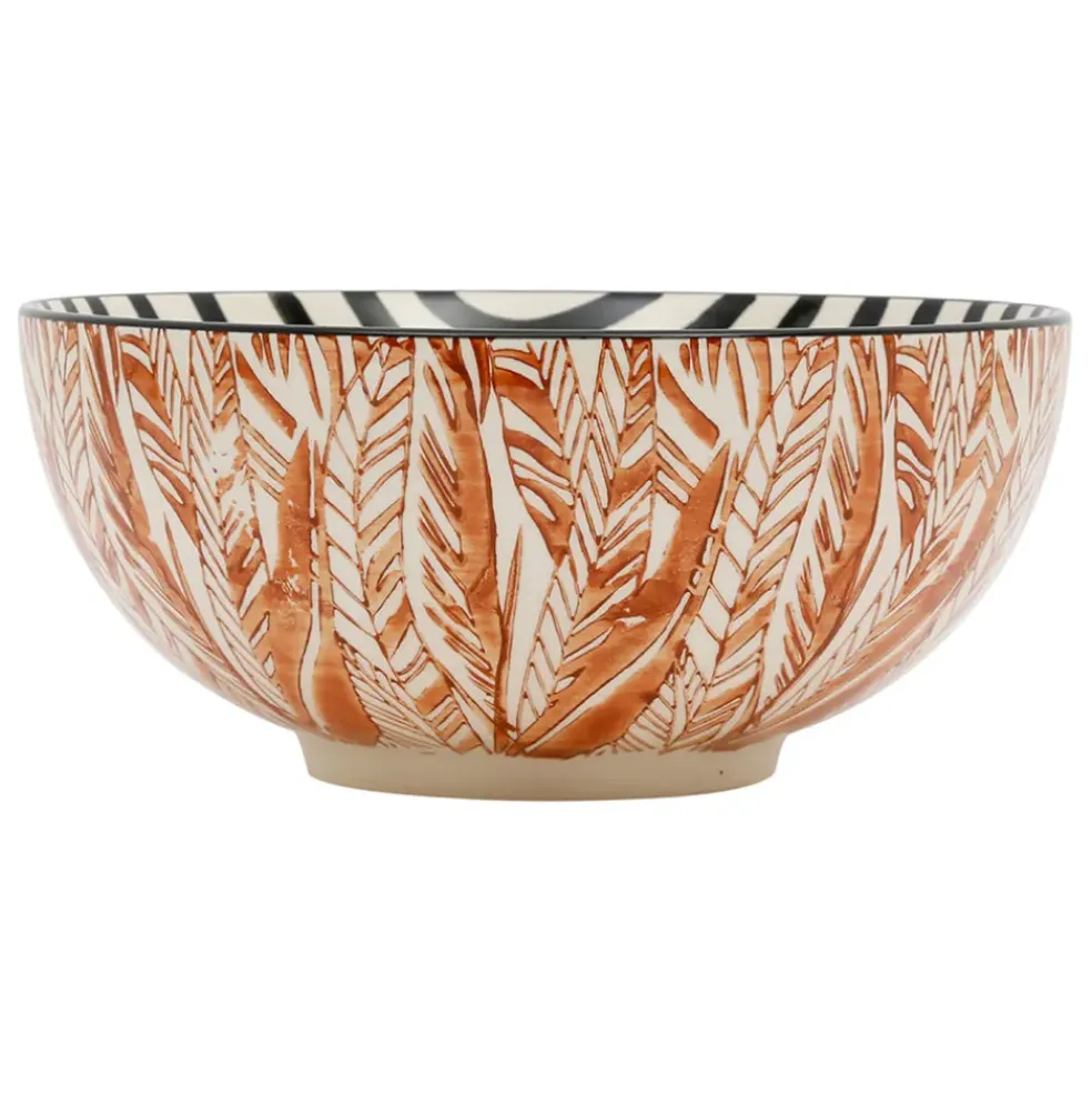 Saladier terracotta d23cm en grès - madeira