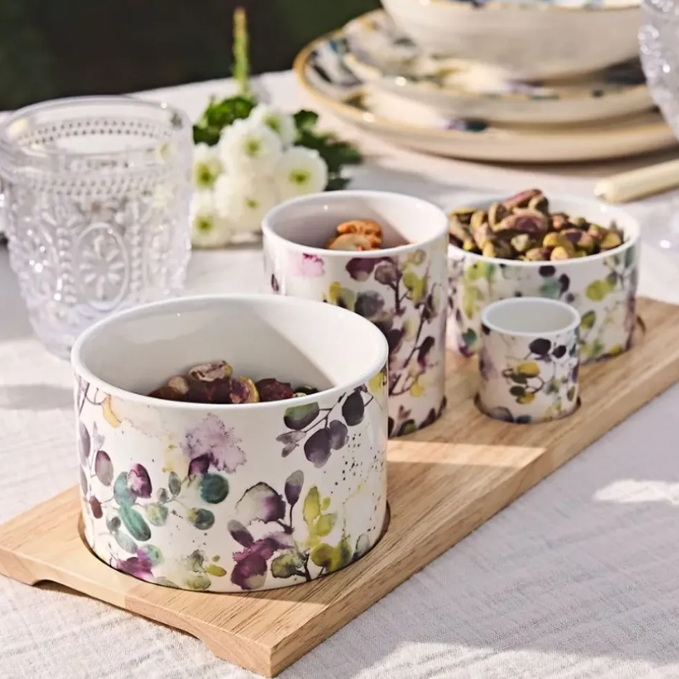 Service apéritif 4 pièces en céramique - Garden