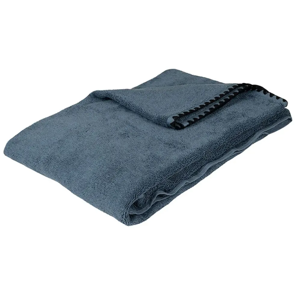 Serviette de bain en coton turquin 100x50cm - Issey