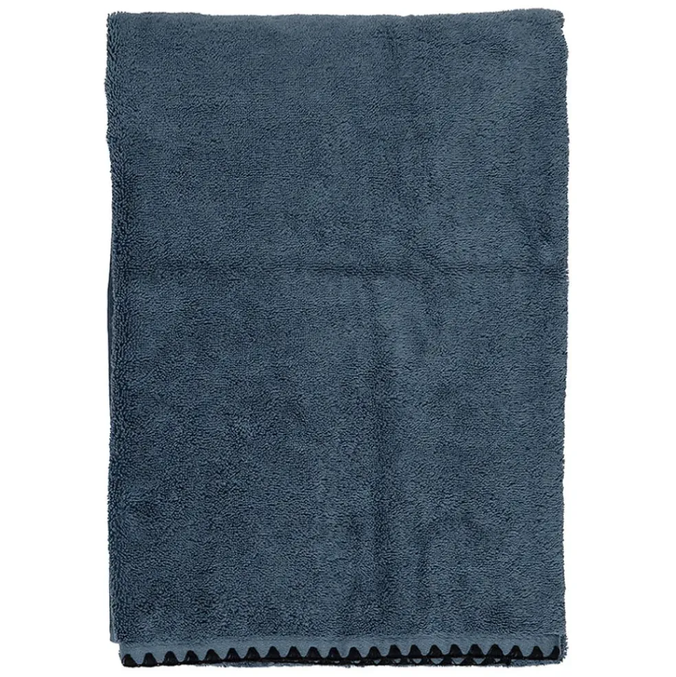 Serviette de bain en coton turquin 100x50cm - Issey