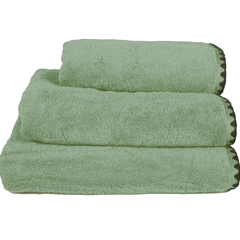 Serviette de bain en coton amande 70x130cm - Issey