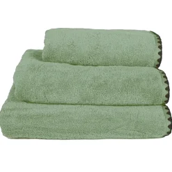 Serviette de douche en coton amande 90x140cm - Issey