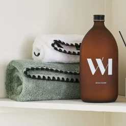 Serviette de douche en coton celadon 90x140cm - Issey