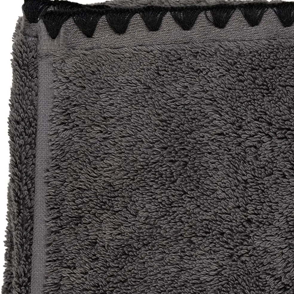 Serviette de douche en coton granit 90x140cm - Issey