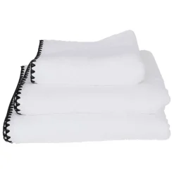 Serviette de douche en coton blanc 90x140cm - issey