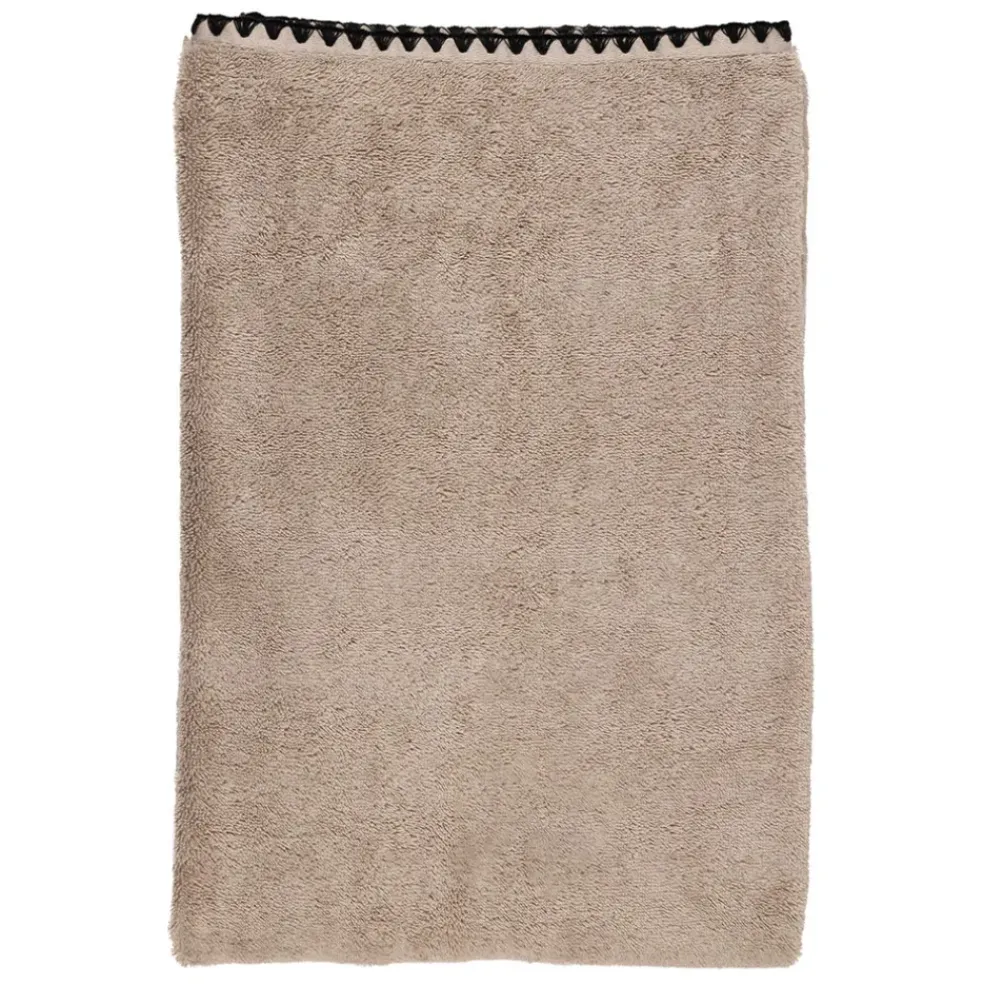 Serviette de douche en coton couleur lin 90X140cm - Issey