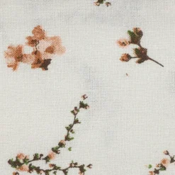 Serviette de table en coton rose et vert 40x40cm - Louise