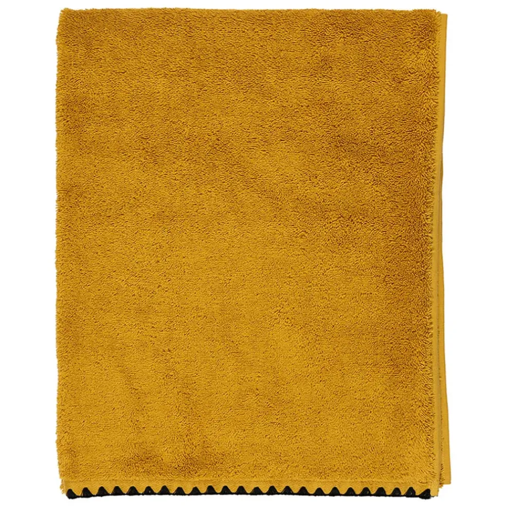 Serviette de toilette en coton safran 50x100cm - Issey