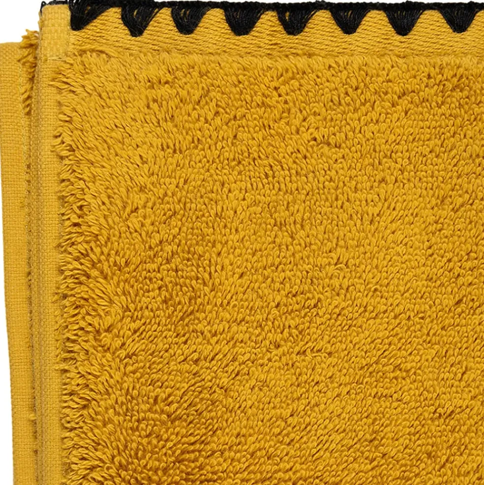 Serviette de toilette en coton safran 50x100cm - Issey