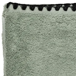 Serviette de toilette invite en coton celadon 30x50cm - Issey