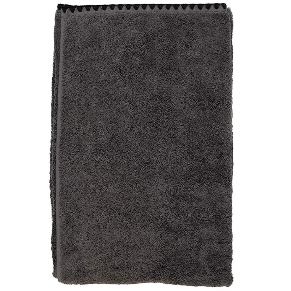 Serviette de toilette invité en coton granit 30x50cm - Issey