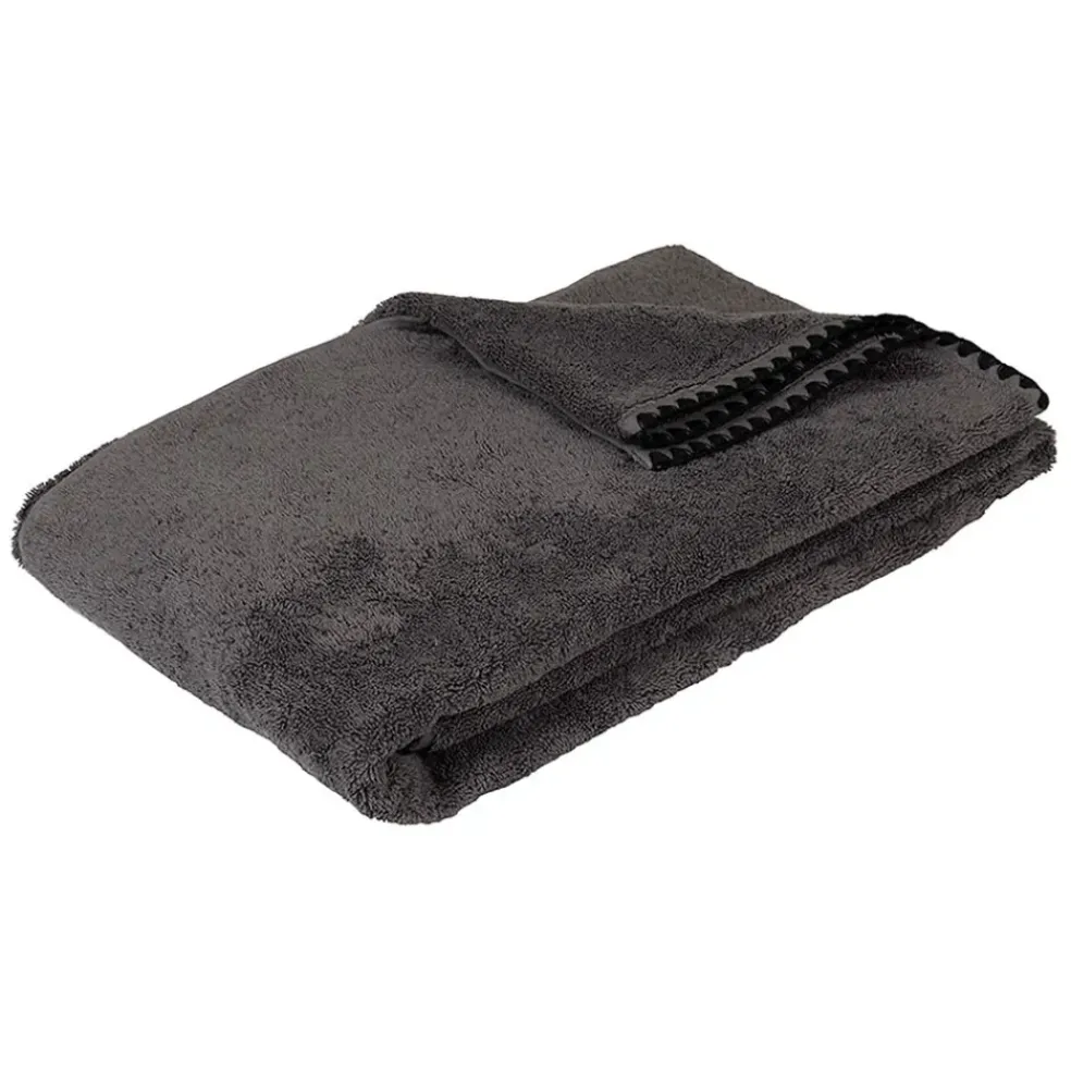 Serviette de toilette issey granit 50x100cm en coton