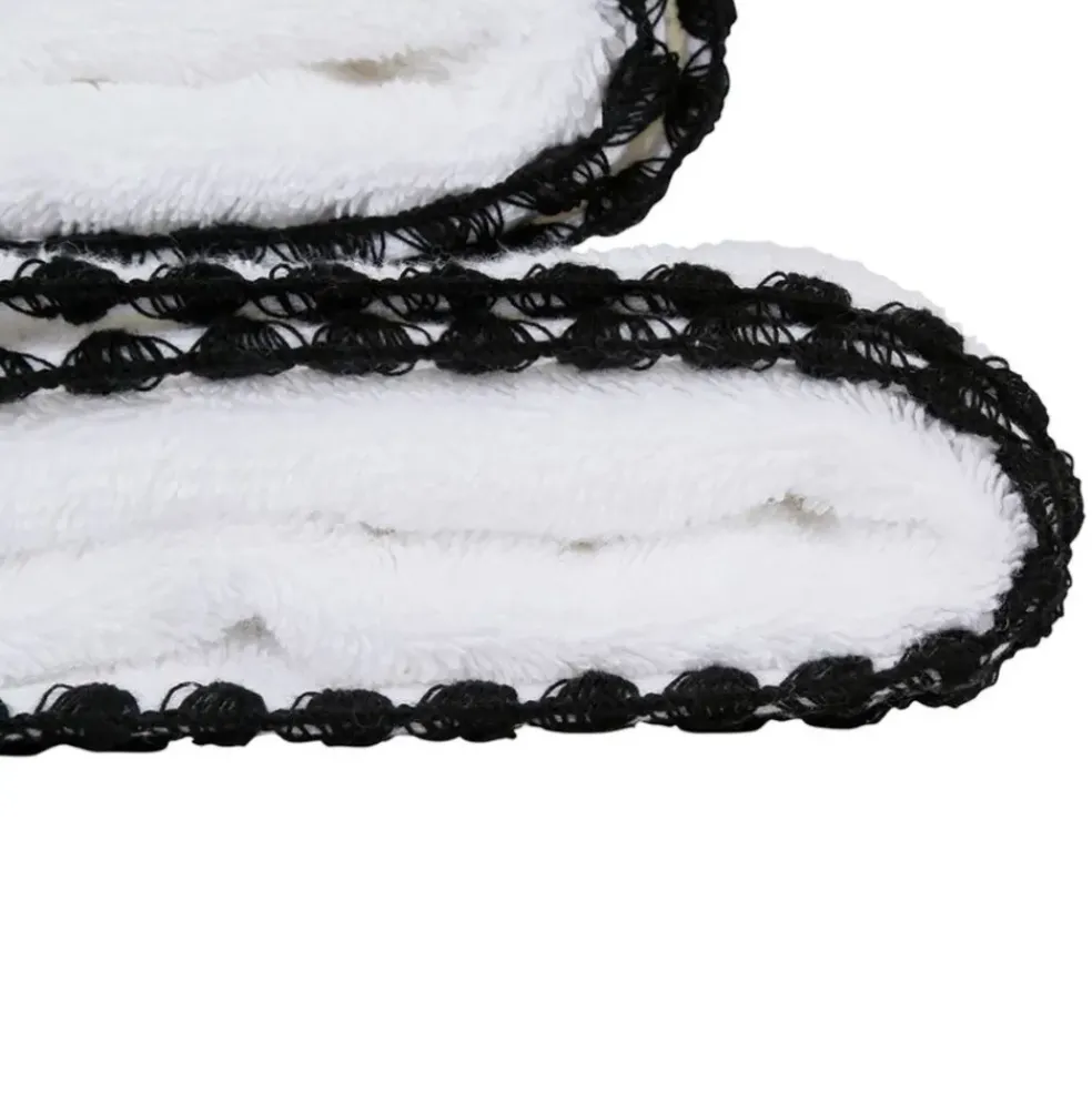 Serviette en coton blanc 30x50cm - Issey