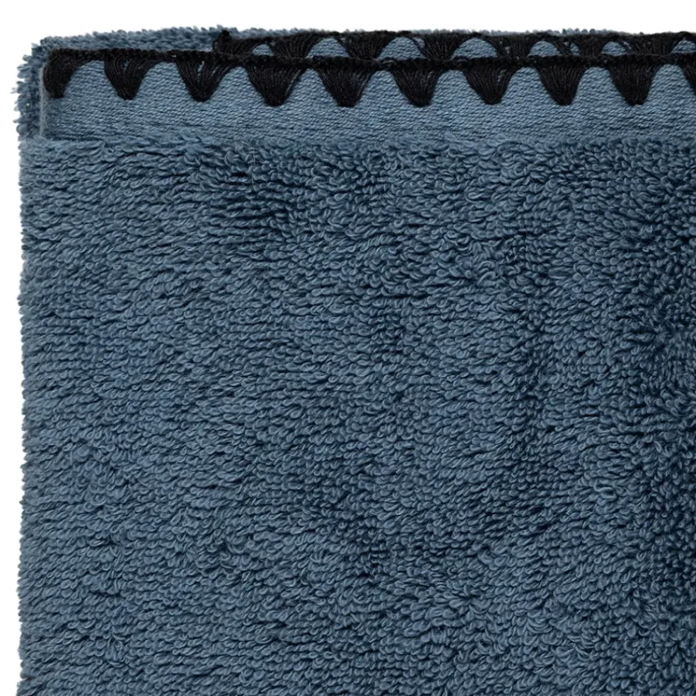 Serviette invite en coton turquin 50x30cm - Issey