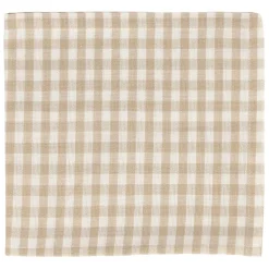 Serviettes x4 beige 40x40cm en coton - appoline