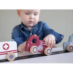 Set ambulance, camion de pompiers, voiture de police