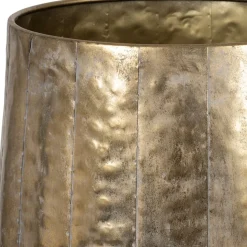 Set de 2 vases en fer doré d45xh80cm - Baca