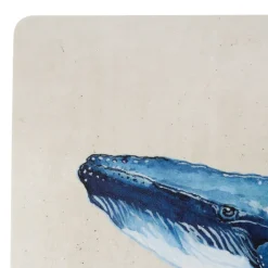 Set de table baleine en vinyle bleu 30x45cm - Baleine