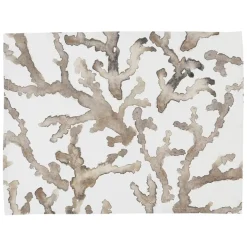 Set de table blanc et brun - estran