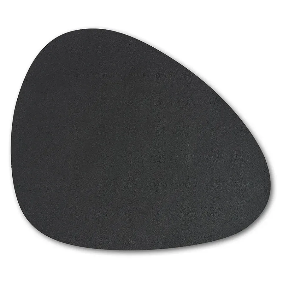 Set de table effet cuir noir 34x42cm