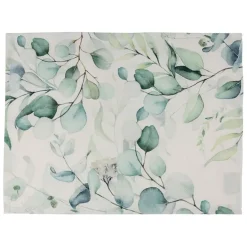 Set de table en coton vert 50x38cm - Eucalyptus