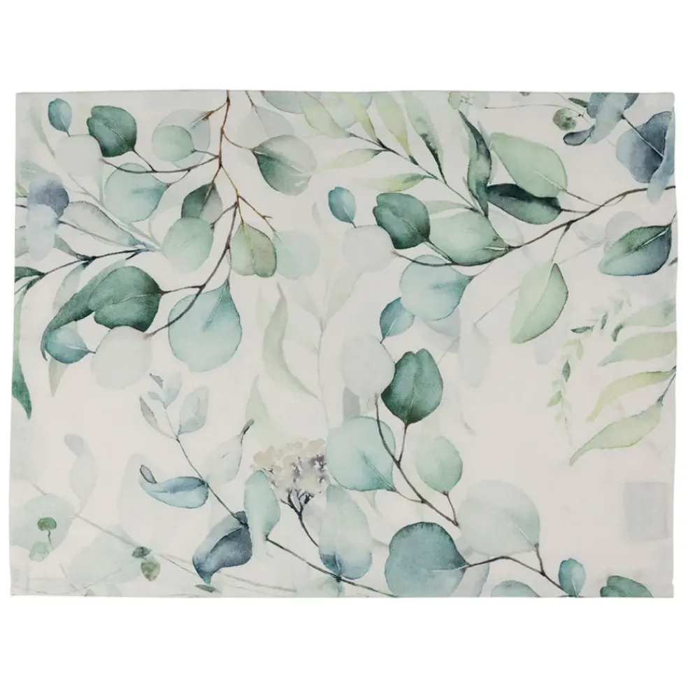 Set de table en coton vert 50x38cm - Eucalyptus