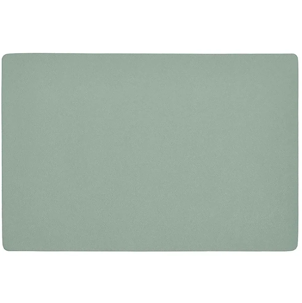 Set de table en cuir synthetique menthe 45x30cm