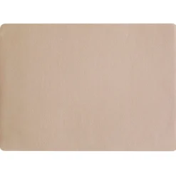 Set de table rectangle simili cuir beige 46x33cm - Optic