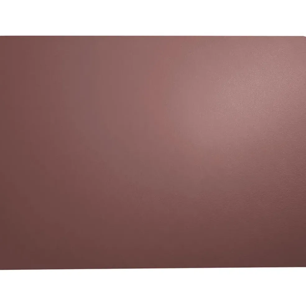 Set de table rectangle simili cuir prune 46x33cm - Optic