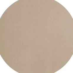 Set de table rond simili cuir beige d38cm - Optic