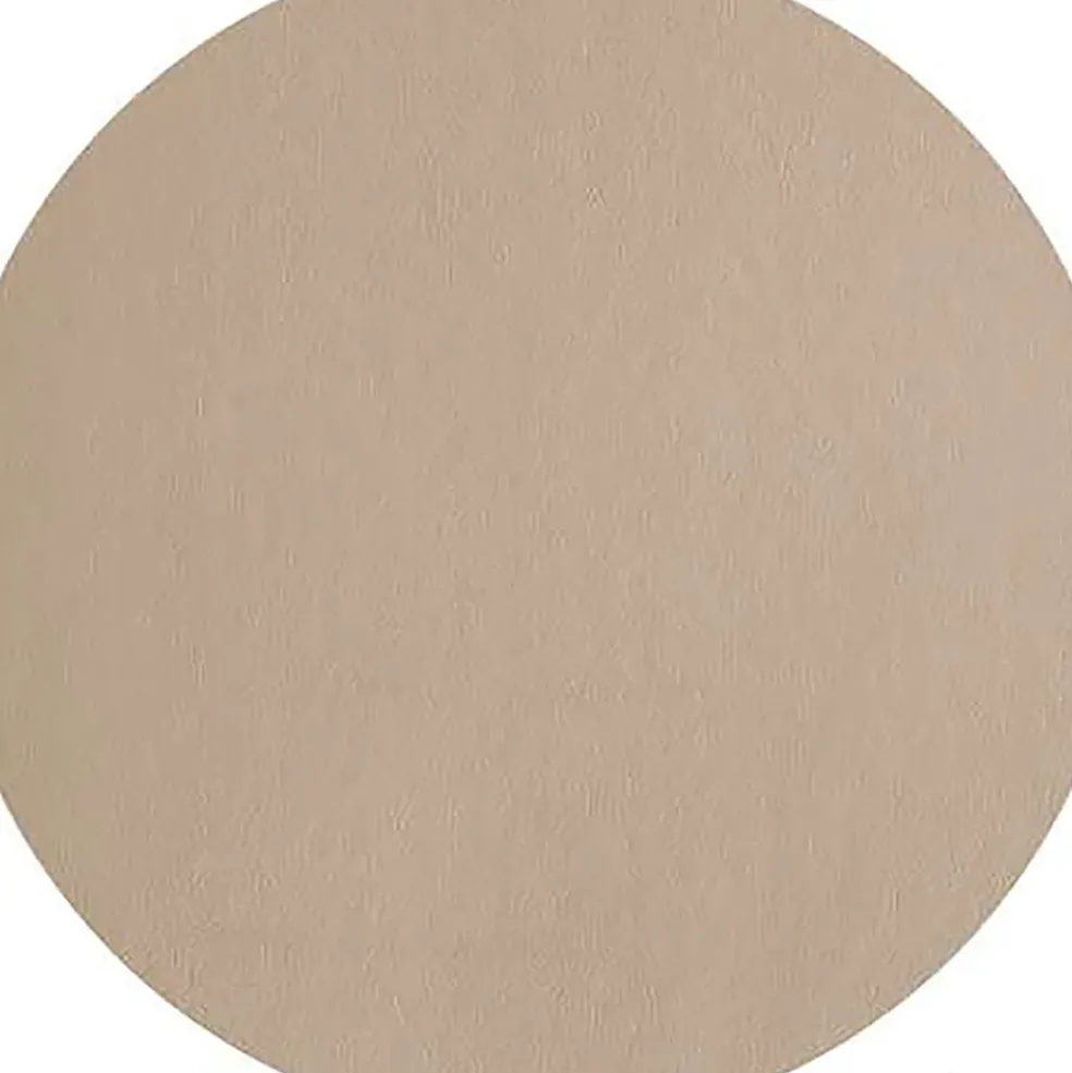Set de table rond simili cuir beige d38cm - Optic