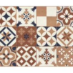 Set de table seinne en vinyle formes marron 30x40cm