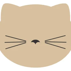 Set de table vinyle chat d30cm beige