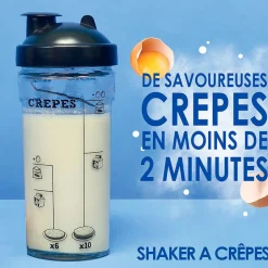 Shaker à crèpes, pancakes et gauffres