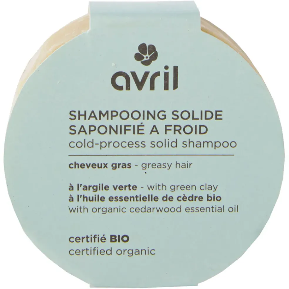 Shampooing solide saponifié à froid cheveux gras 100g - certifié bio